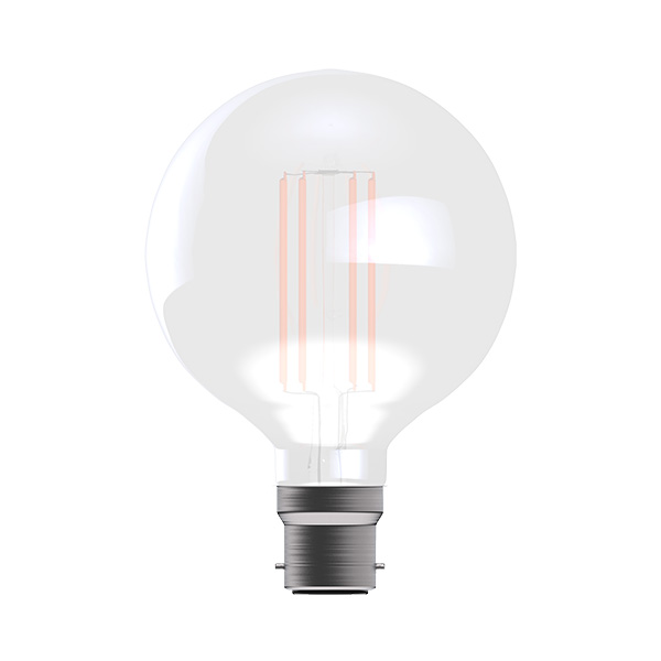 LED 3.3W Dimmable Satin Filament Globe - 95mm - BC - 2700K
